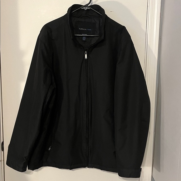 Van Heusen Zip Up black Jacket size XXLT and zipper pockets. - Picture 1 of 10